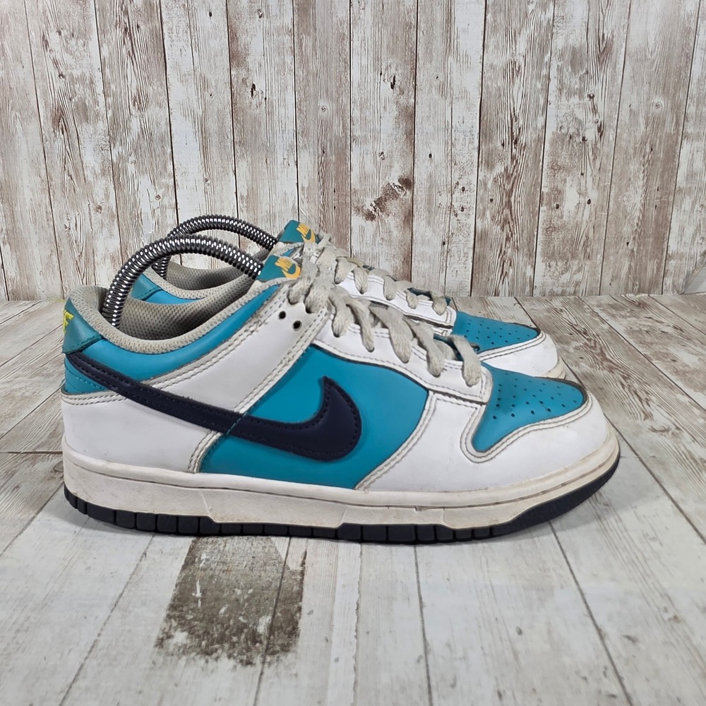 Nike Dunk Low GS White Blue Navy Pink Sneakers‎ HF4794-345 Size 6Y Womens 7.5